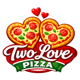 Logo Two Love Pizza